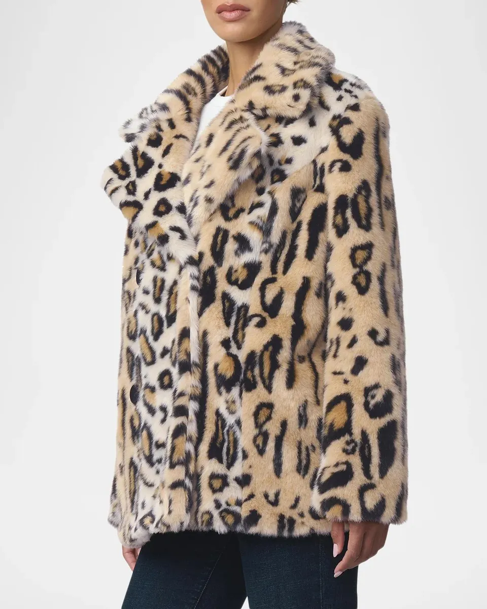 Joe's Jeans The Leopard Double-Breasted Faux-Fur Coat | Thumbnail 6 Joe's Jeans The Leopard Double-Breasted Faux-Fur Coat | Thumbnail 6