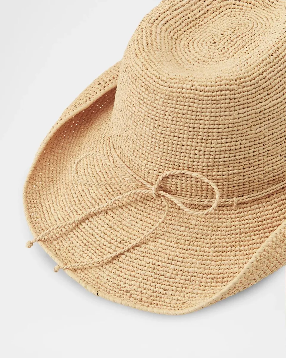 Helen Kaminski Belen Raffia Crochet Western Hat | Thumbnail 3 Helen Kaminski Belen Raffia Crochet Western Hat | Thumbnail 3