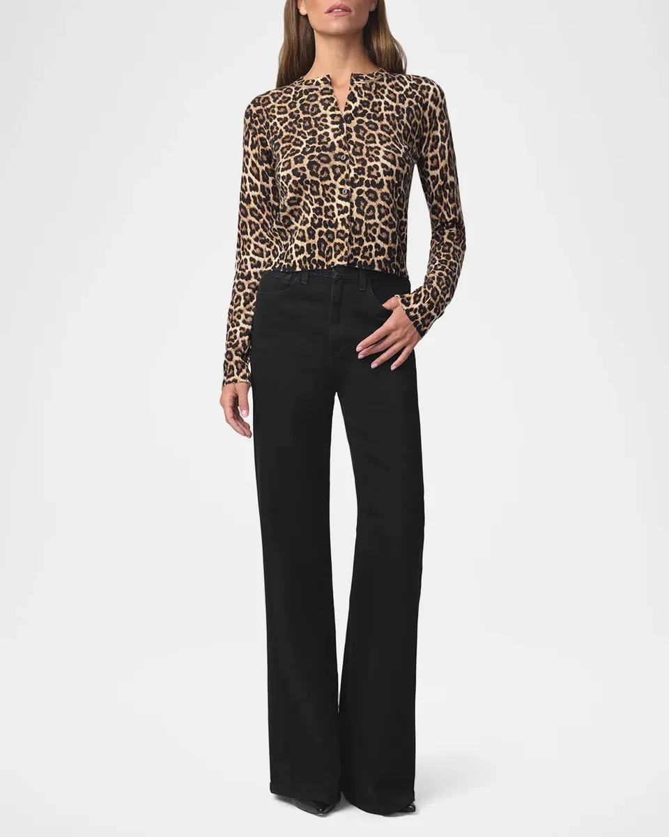 Joe's Jeans The Leopard Dani Wool-Cashmere Cardigan | Thumbnail 2