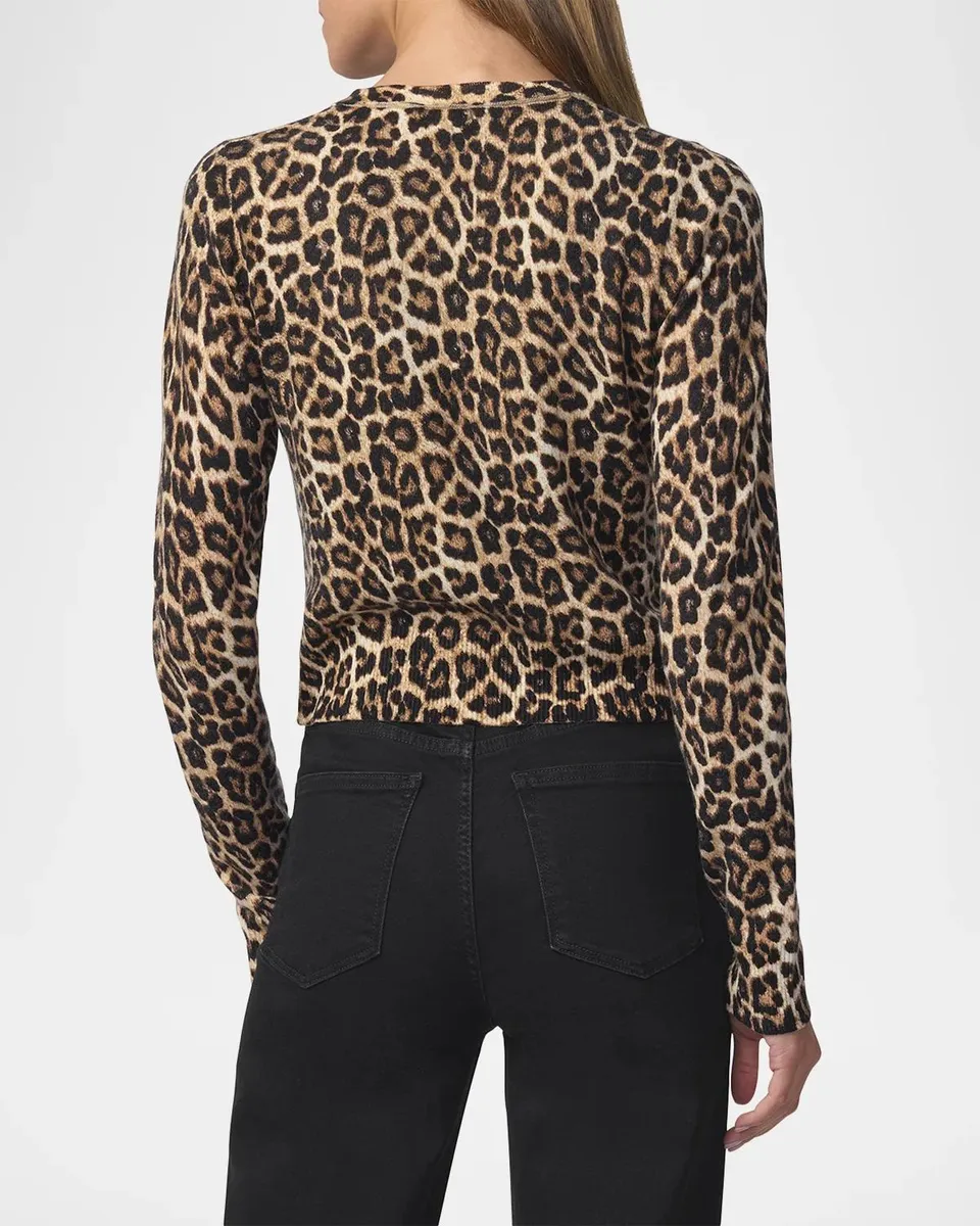 Joe's Jeans The Leopard Dani Wool-Cashmere Cardigan | Thumbnail 3