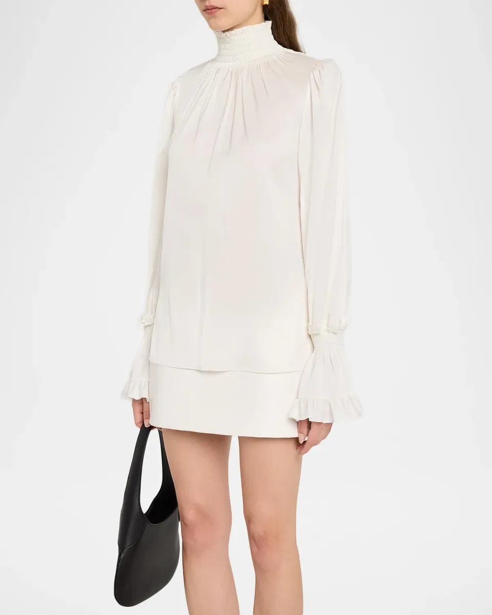 Kobi Halperin Maxine Smocked Blouse | Thumbnail 4 Kobi Halperin Maxine Smocked Blouse | Thumbnail 4