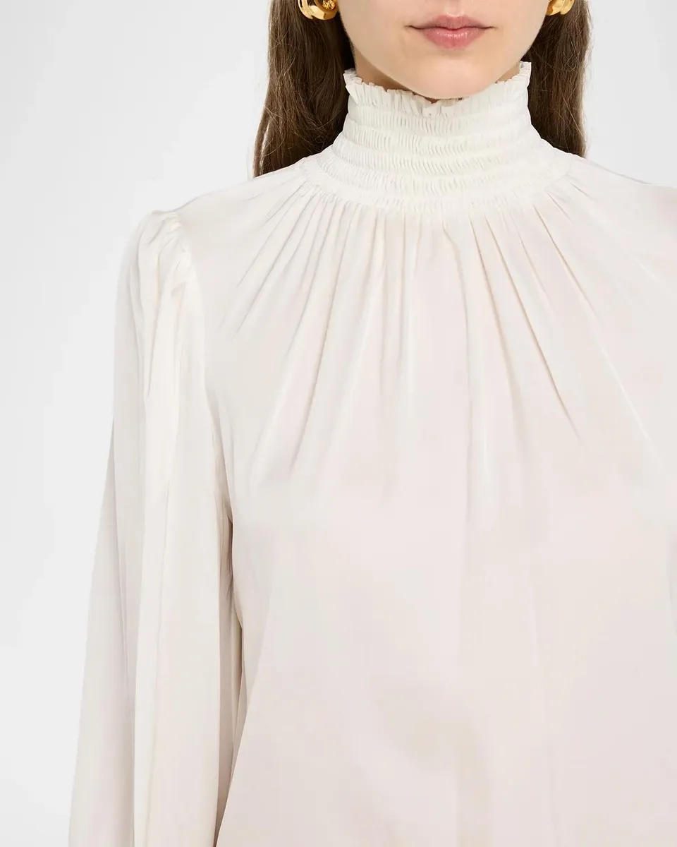 Kobi Halperin Maxine Smocked Blouse | Thumbnail 5 Kobi Halperin Maxine Smocked Blouse | Thumbnail 5
