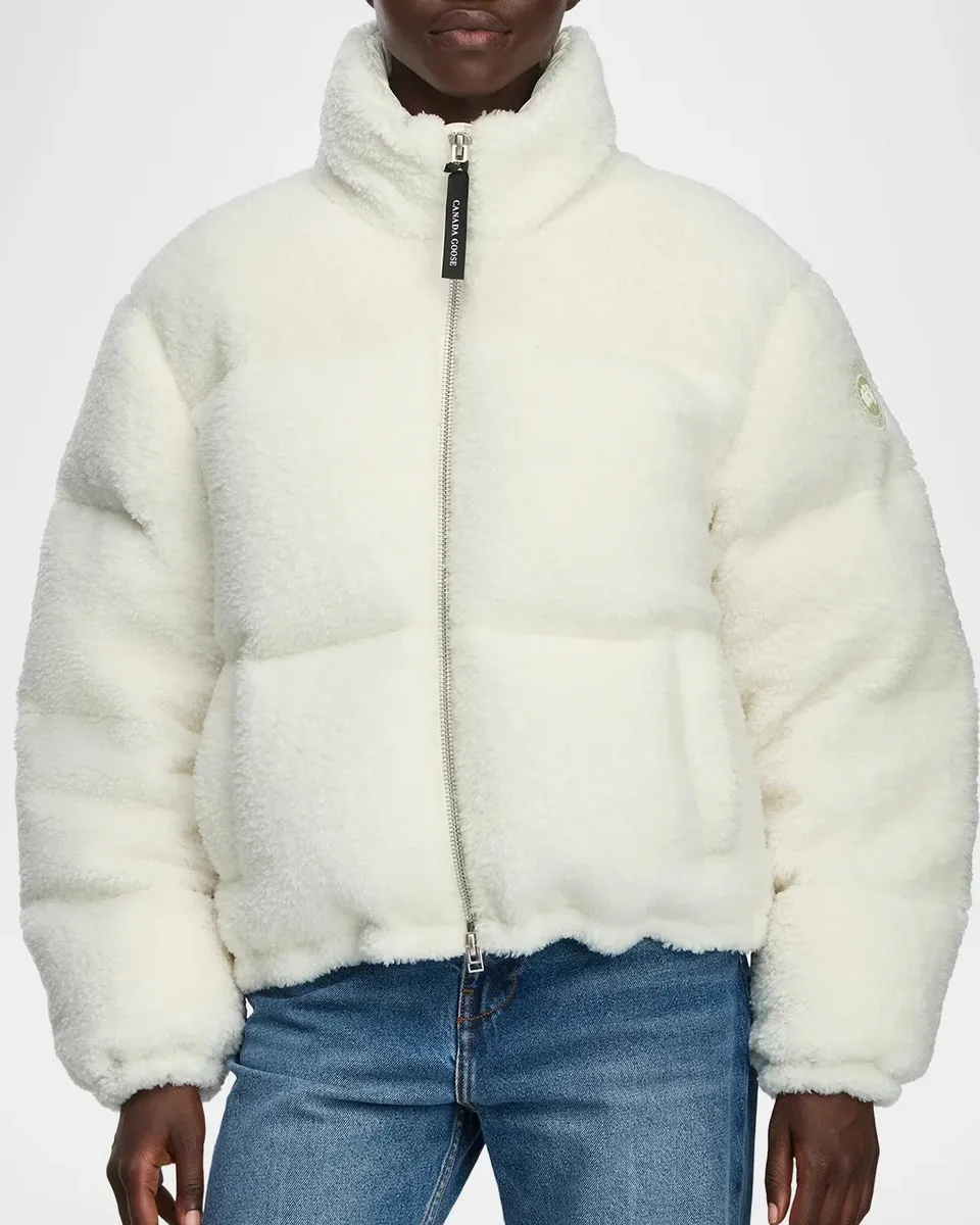 Canada Goose Fallon Puffer Jacket in High-Pile Fleece | Thumbnail 4