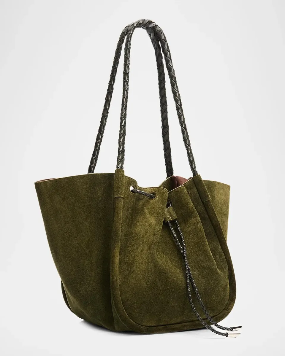 Proenza Schouler Large Ruched Suede Tote Bag | Thumbnail 2 Proenza Schouler Large Ruched Suede Tote Bag | Thumbnail 2