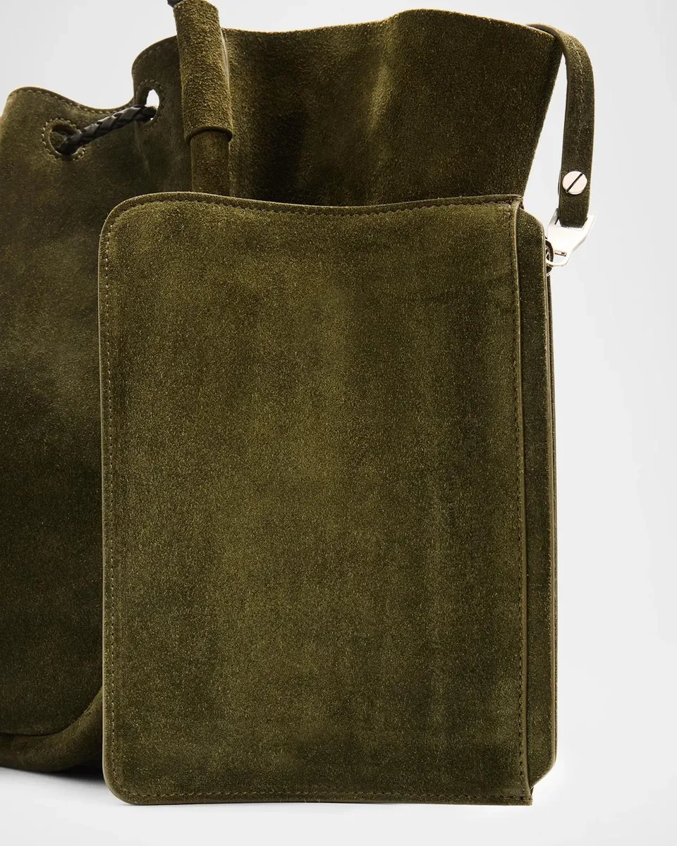 Proenza Schouler Large Ruched Suede Tote Bag | Thumbnail 4 Proenza Schouler Large Ruched Suede Tote Bag | Thumbnail 4