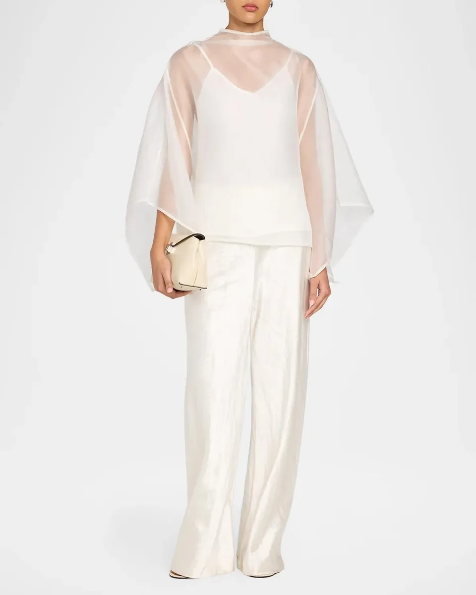 Staud Fia Silk Poncho Top | Thumbnail 2 Staud Fia Silk Poncho Top | Thumbnail 2