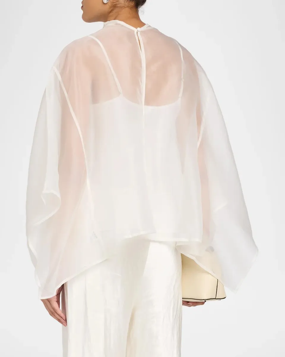 Staud Fia Silk Poncho Top | Thumbnail 3 Staud Fia Silk Poncho Top | Thumbnail 3