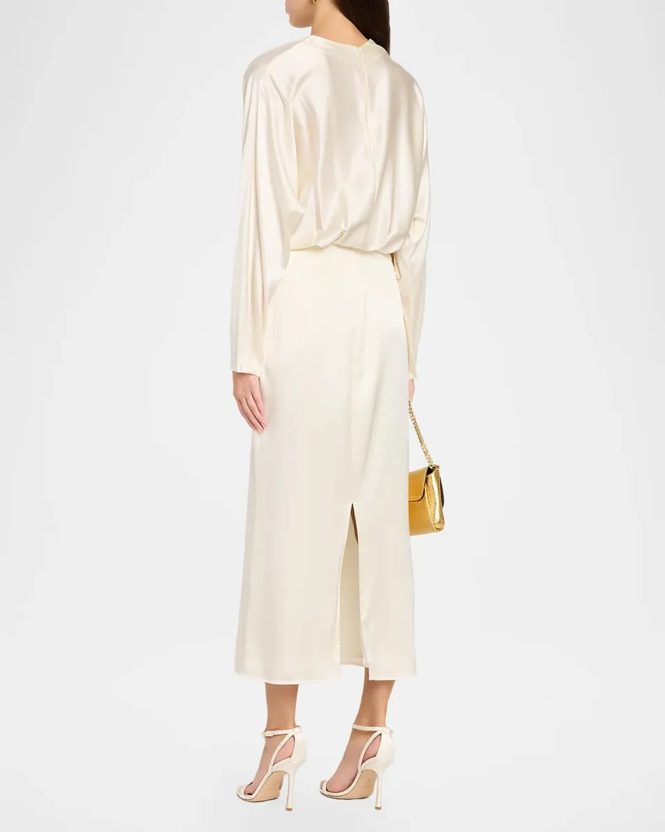 Staud Phoebe Stretch Silk Maxi Dress | Thumbnail 3 Staud Phoebe Stretch Silk Maxi Dress | Thumbnail 3