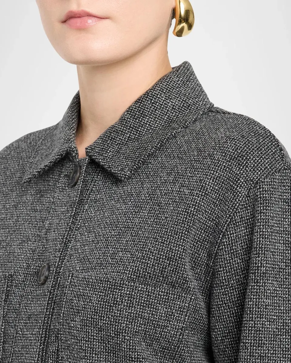 Vince Boxy Marled Jacket | Thumbnail 5 Vince Boxy Marled Jacket | Thumbnail 5