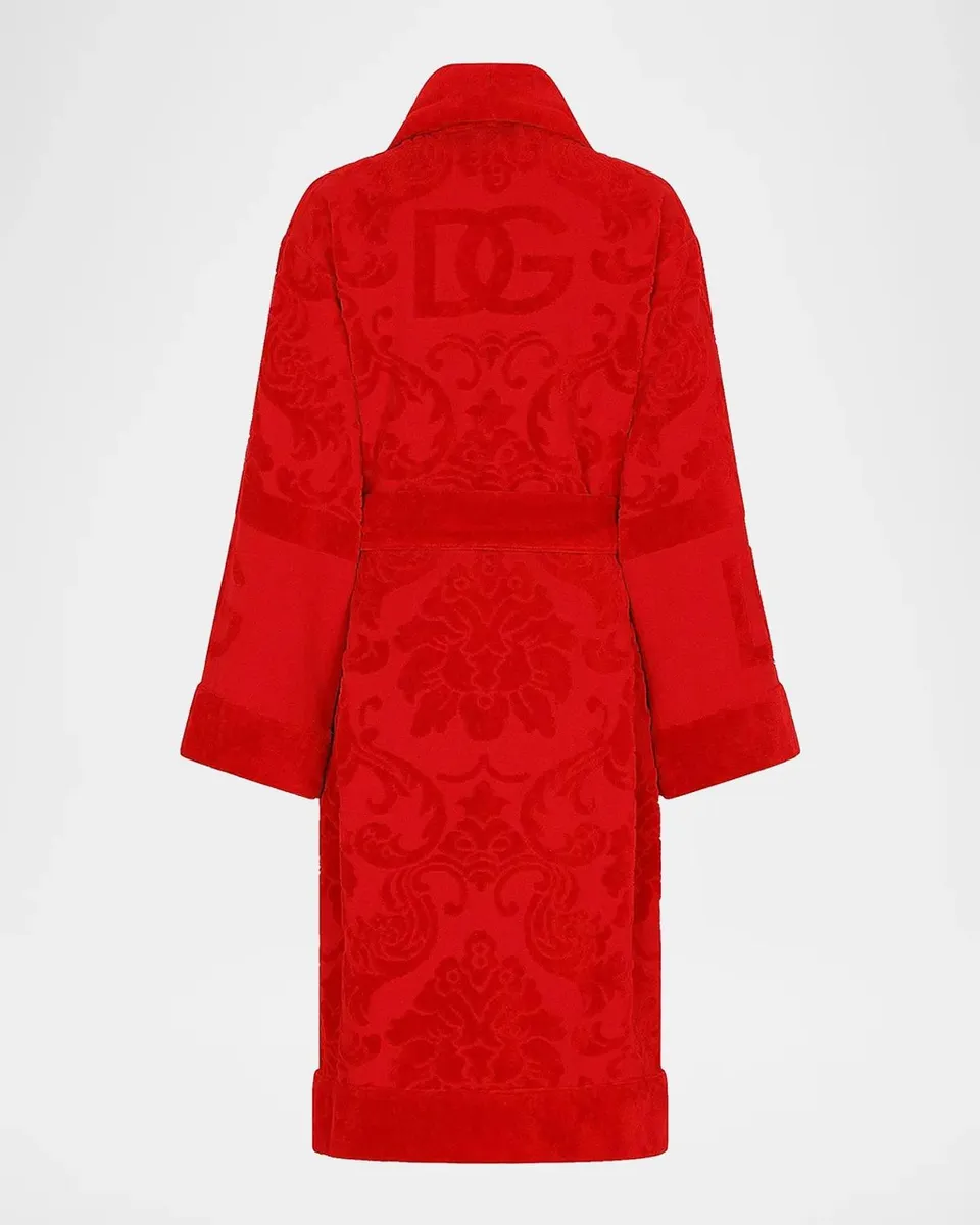Dolce & Gabbana DG Logo Jacquard Bathrobe | Thumbnail 2 Dolce & Gabbana DG Logo Jacquard Bathrobe | Thumbnail 2