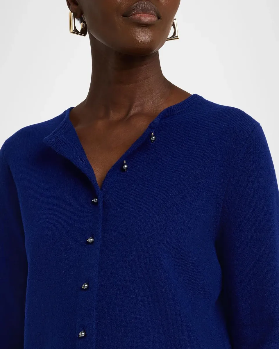 Vince Pearly Drop Button-Front Cardigan | Thumbnail 5 Vince Pearly Drop Button-Front Cardigan | Thumbnail 5
