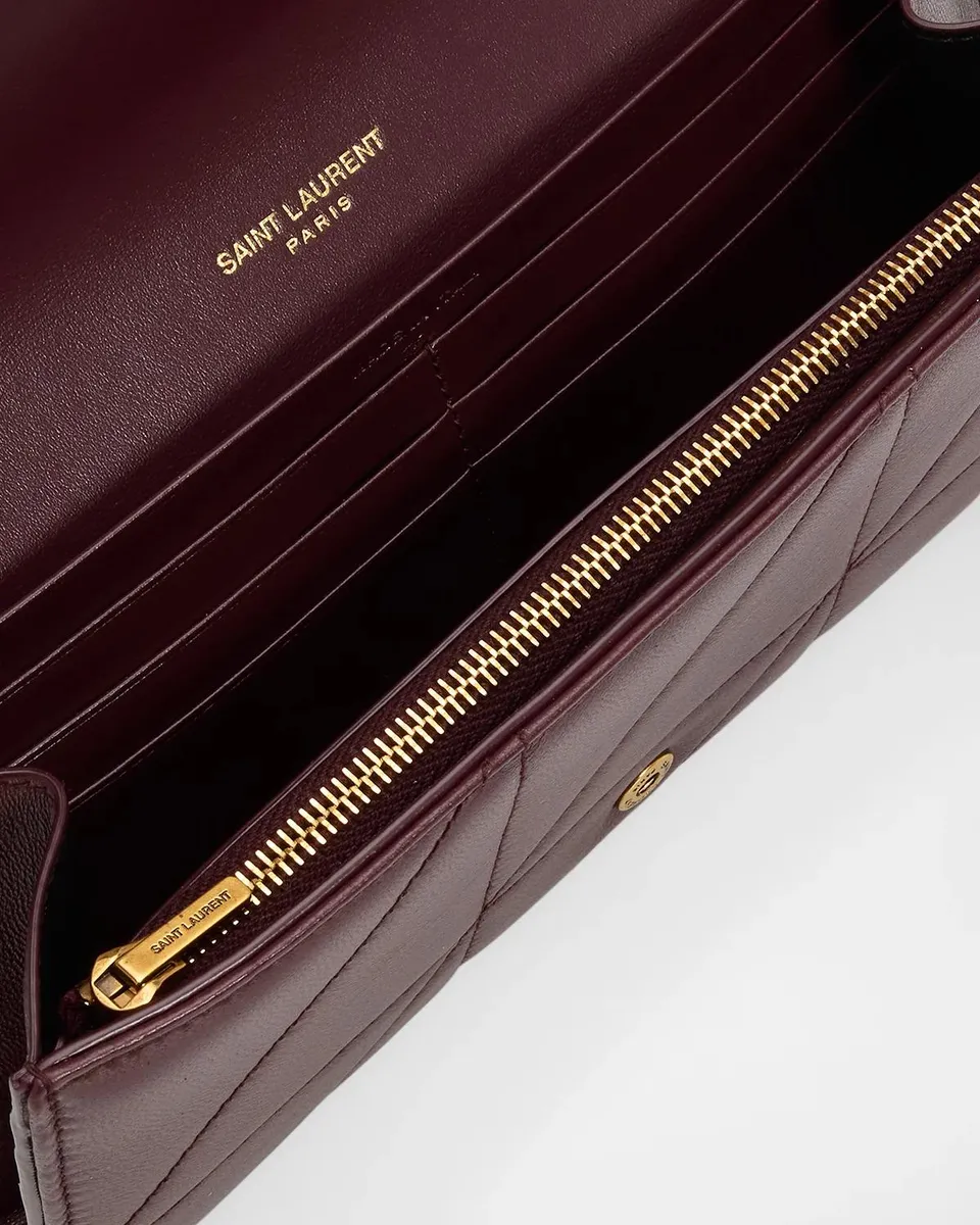 Saint Laurent Jamie Leather Clutch | Thumbnail 4