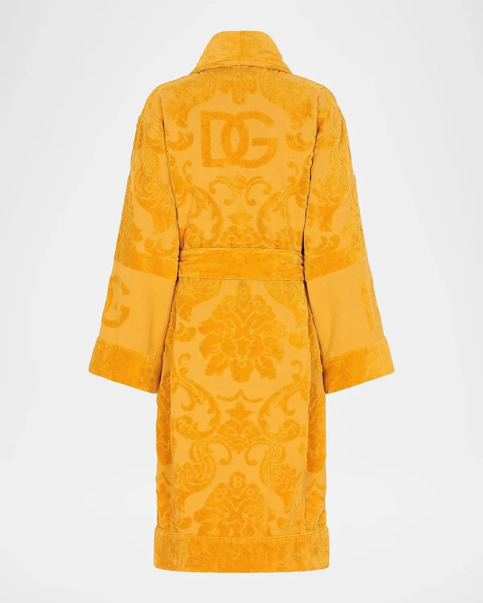 Dolce & Gabbana DG Logo Jacquard Bathrobe | Thumbnail 2 Dolce & Gabbana DG Logo Jacquard Bathrobe | Thumbnail 2