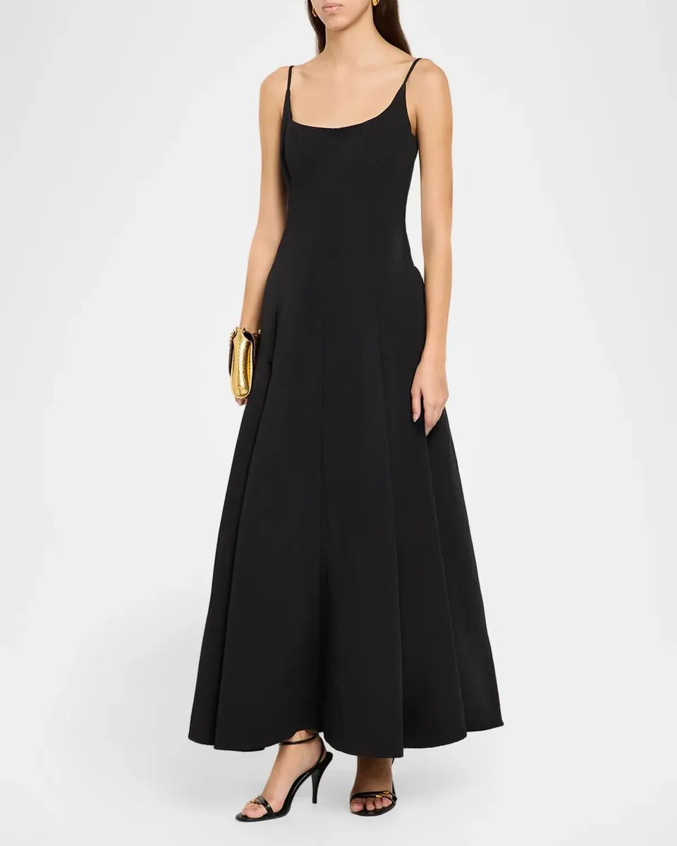 Staud Jill A-Line Maxi Dress | Thumbnail 4 Staud Jill A-Line Maxi Dress | Thumbnail 4