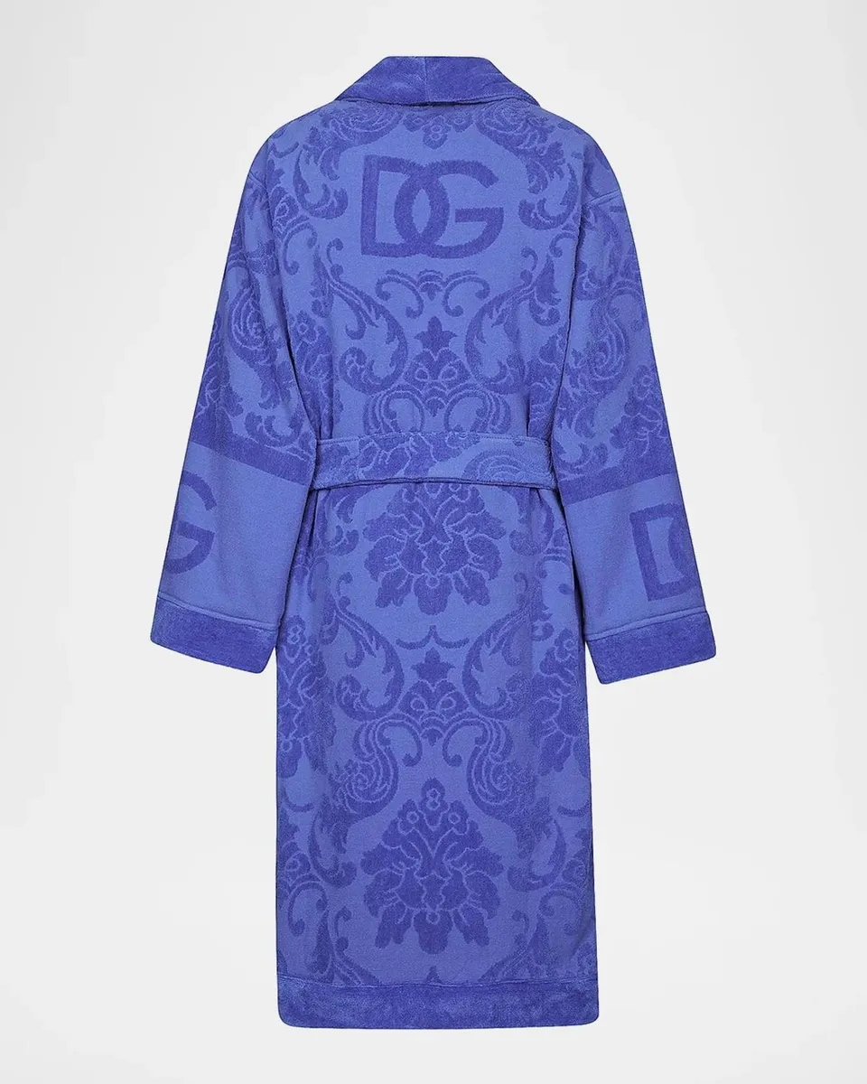 Dolce & Gabbana DG Logo Jacquard Bathrobe | Thumbnail 2 Dolce & Gabbana DG Logo Jacquard Bathrobe | Thumbnail 2