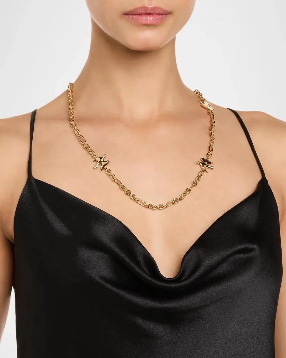 Saint Laurent YSL Dove Chain Necklace | Thumbnail 2 Saint Laurent YSL Dove Chain Necklace | Thumbnail 2