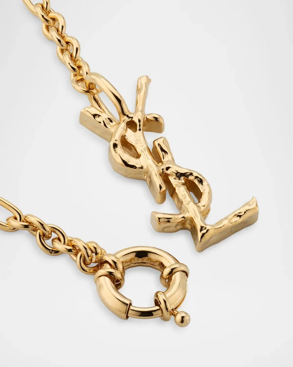Saint Laurent YSL Dove Chain Necklace | Thumbnail 4 Saint Laurent YSL Dove Chain Necklace | Thumbnail 4