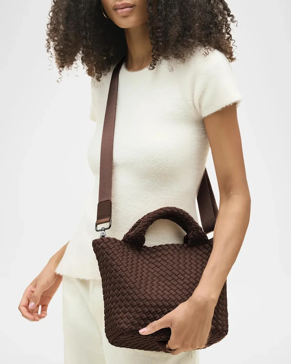 Naghedi St. Barths Small Woven Neoprene Tote Bag | Thumbnail 2 Naghedi St. Barths Small Woven Neoprene Tote Bag | Thumbnail 2