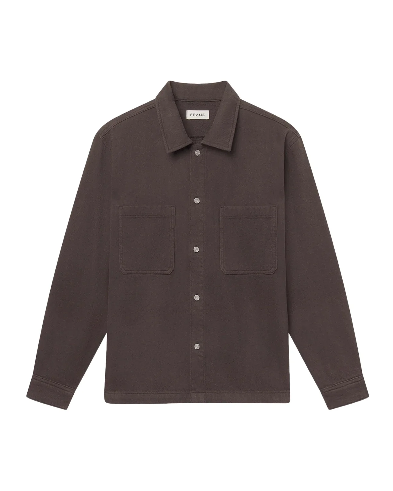 Frame Men's Textured Terry Double Pocket Relaxed Shirt