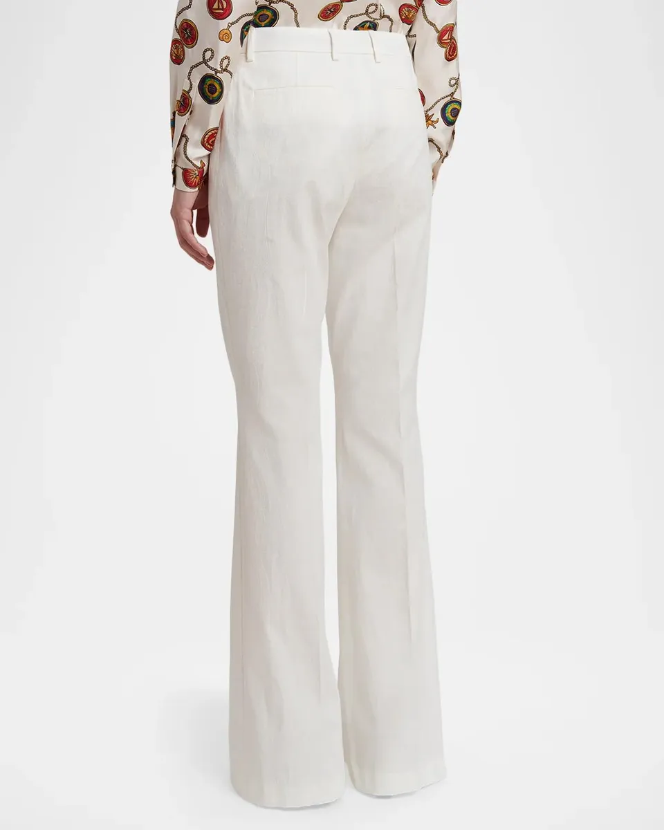 Etro Paisley Cotton Jacquard Flare Trousers | Thumbnail 3 Etro Paisley Cotton Jacquard Flare Trousers | Thumbnail 3