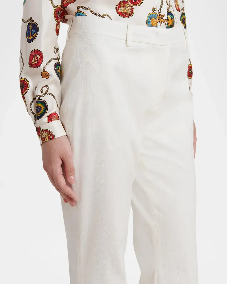 Etro Paisley Cotton Jacquard Flare Trousers | Thumbnail 5 Etro Paisley Cotton Jacquard Flare Trousers | Thumbnail 5
