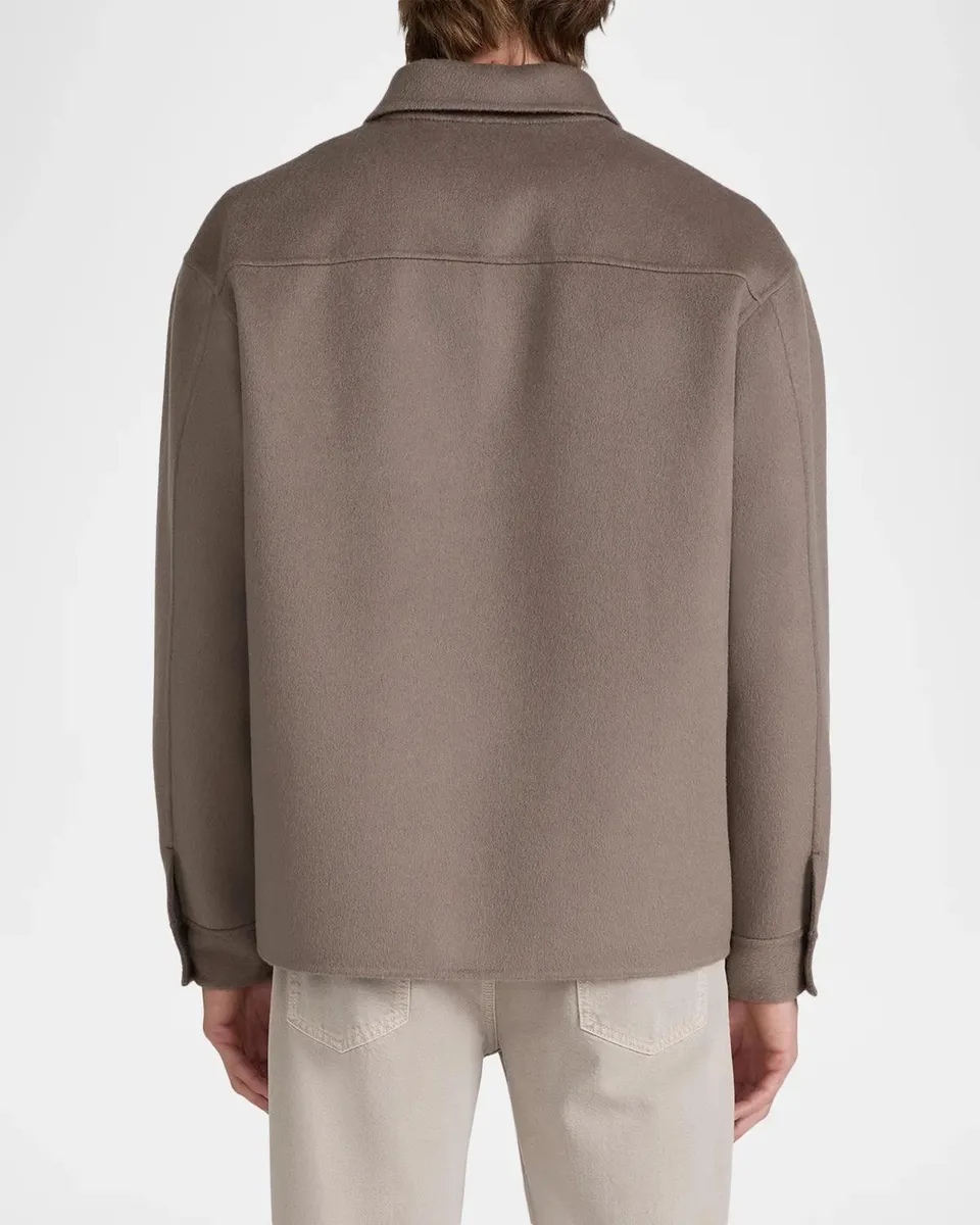 Frame Men's Double-Face Wool Overshirt | Thumbnail 3