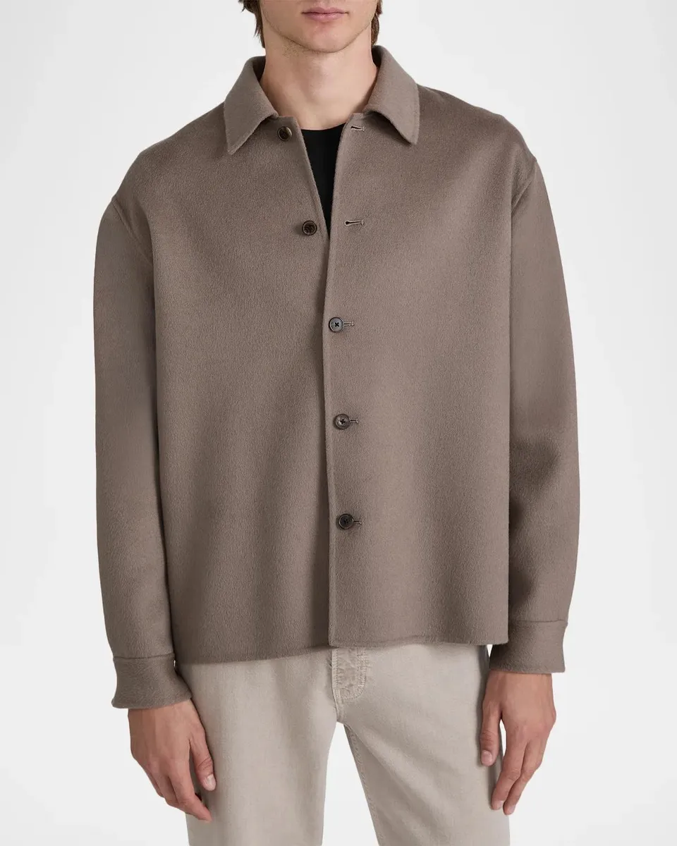 Frame Men's Double-Face Wool Overshirt | Thumbnail 4