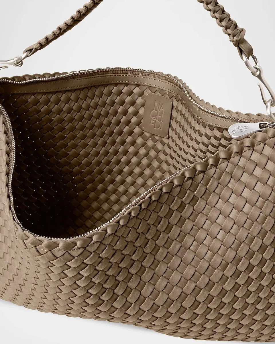 Naghedi Porto Handwoven Half-Moon Shoulder Bag | Thumbnail 4 Naghedi Porto Handwoven Half-Moon Shoulder Bag | Thumbnail 4