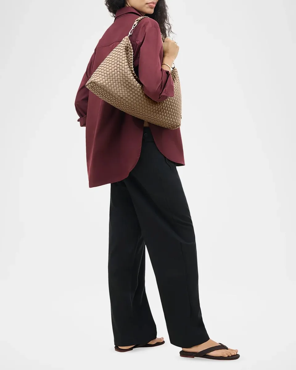 Naghedi Porto Handwoven Half-Moon Shoulder Bag | Thumbnail 5 Naghedi Porto Handwoven Half-Moon Shoulder Bag | Thumbnail 5