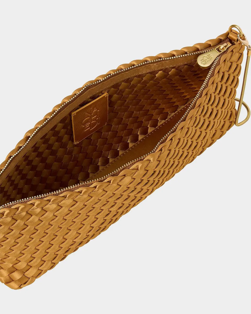 Naghedi Gala Woven Satin Clutch | Thumbnail 4