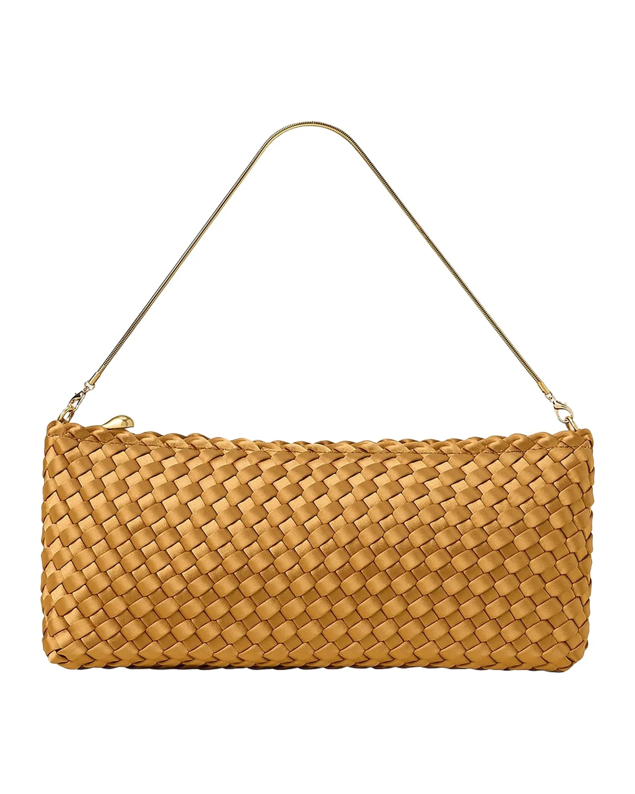Gala Woven Satin Clutch