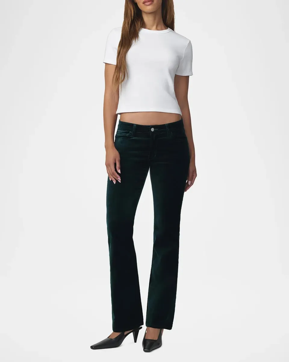 Joe's Jeans The Naomi Velveteen Mid-Rise Straight-Leg Jeans | Thumbnail 2 Joe's Jeans The Naomi Velveteen Mid-Rise Straight-Leg Jeans | Thumbnail 2