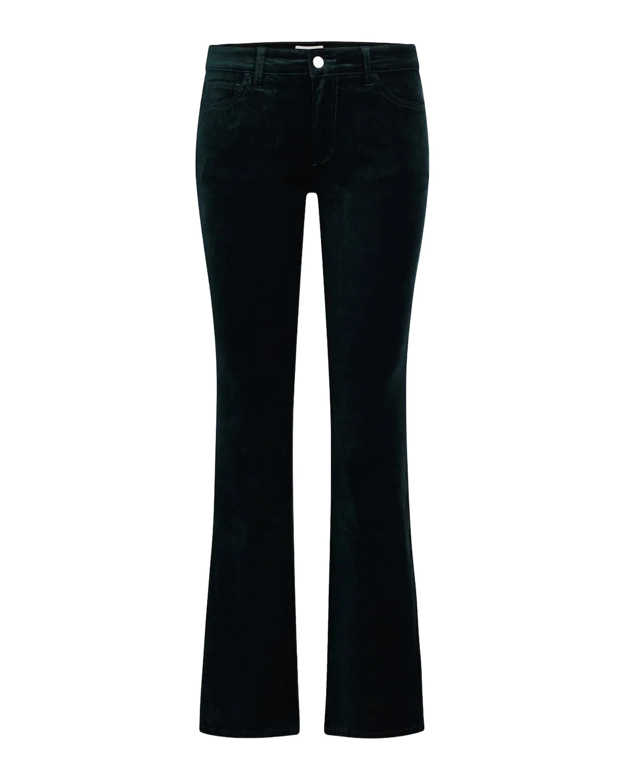 The Naomi Velveteen Mid-Rise Straight-Leg Jeans The Naomi Velveteen Mid-Rise Straight-Leg Jeans