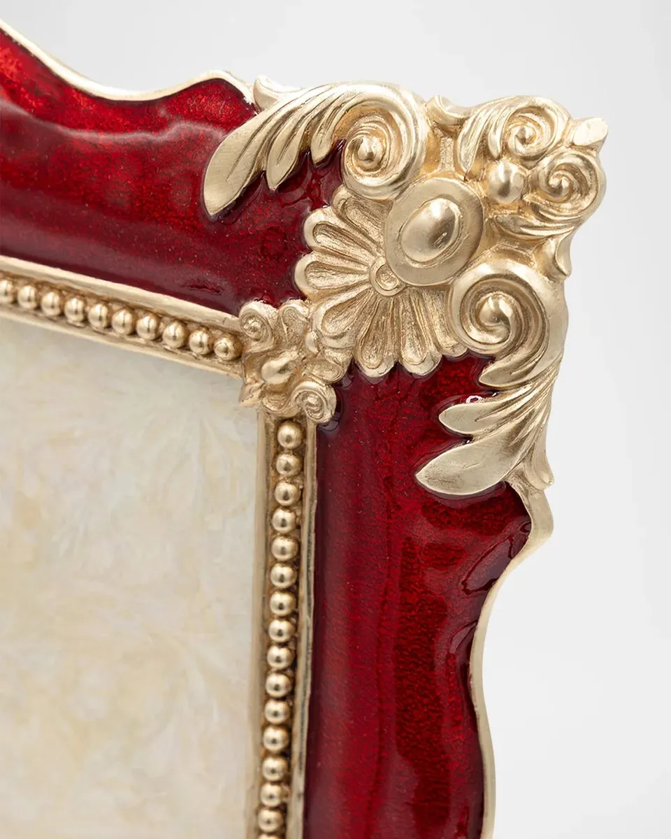 Jay Strongwater Heather Ruby Frame, 5" x 7" | Thumbnail 3 Jay Strongwater Heather Ruby Frame, 5" x 7" | Thumbnail 3