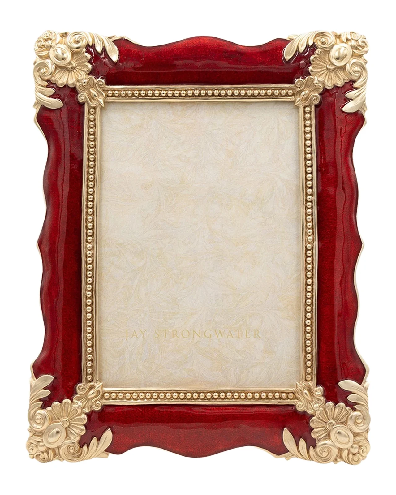 Jay Strongwater Heather Ruby Frame, 5" x 7"