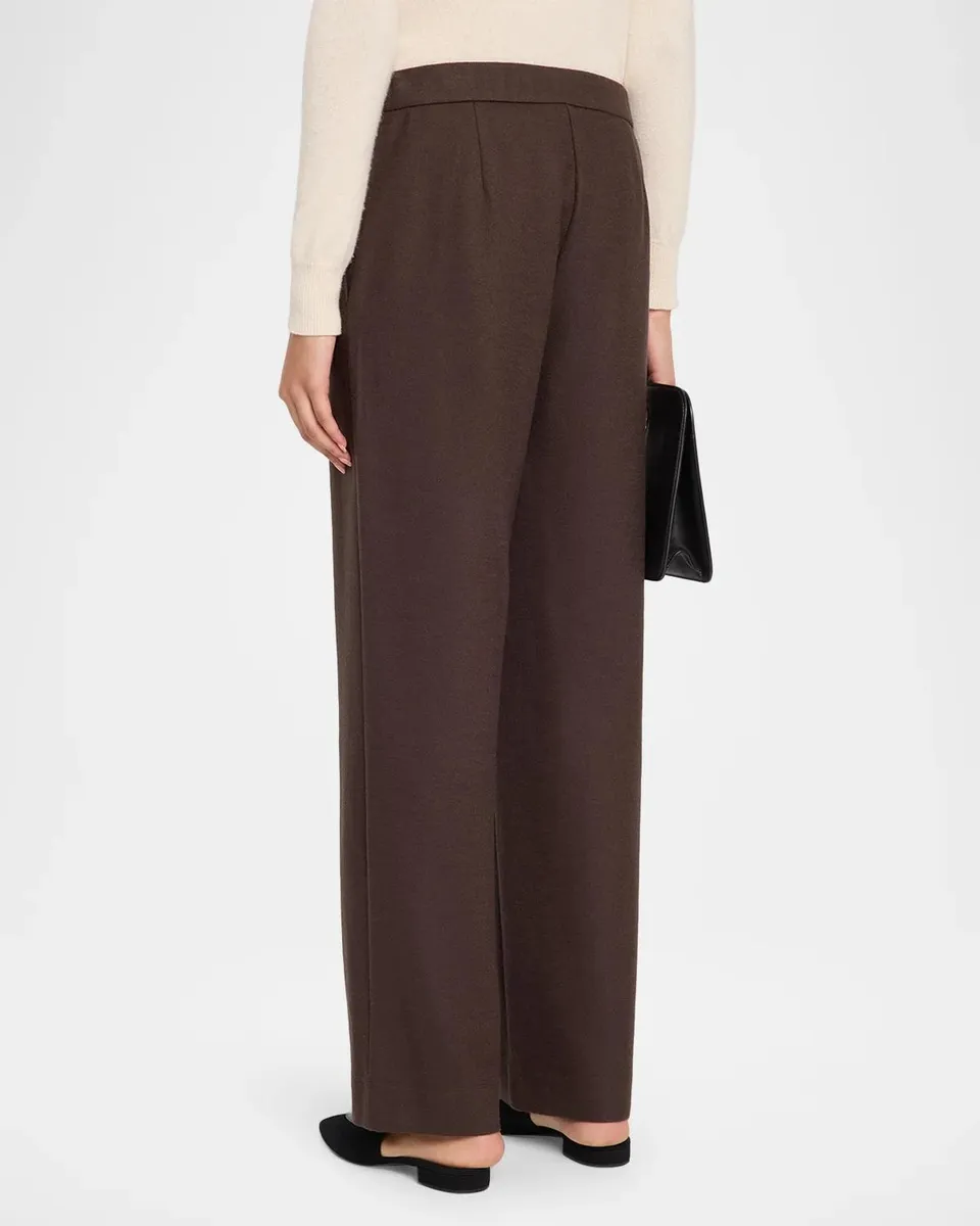 Eileen Fisher Straight-Leg Wool Jersey Trousers | Thumbnail 3 Eileen Fisher Straight-Leg Wool Jersey Trousers | Thumbnail 3