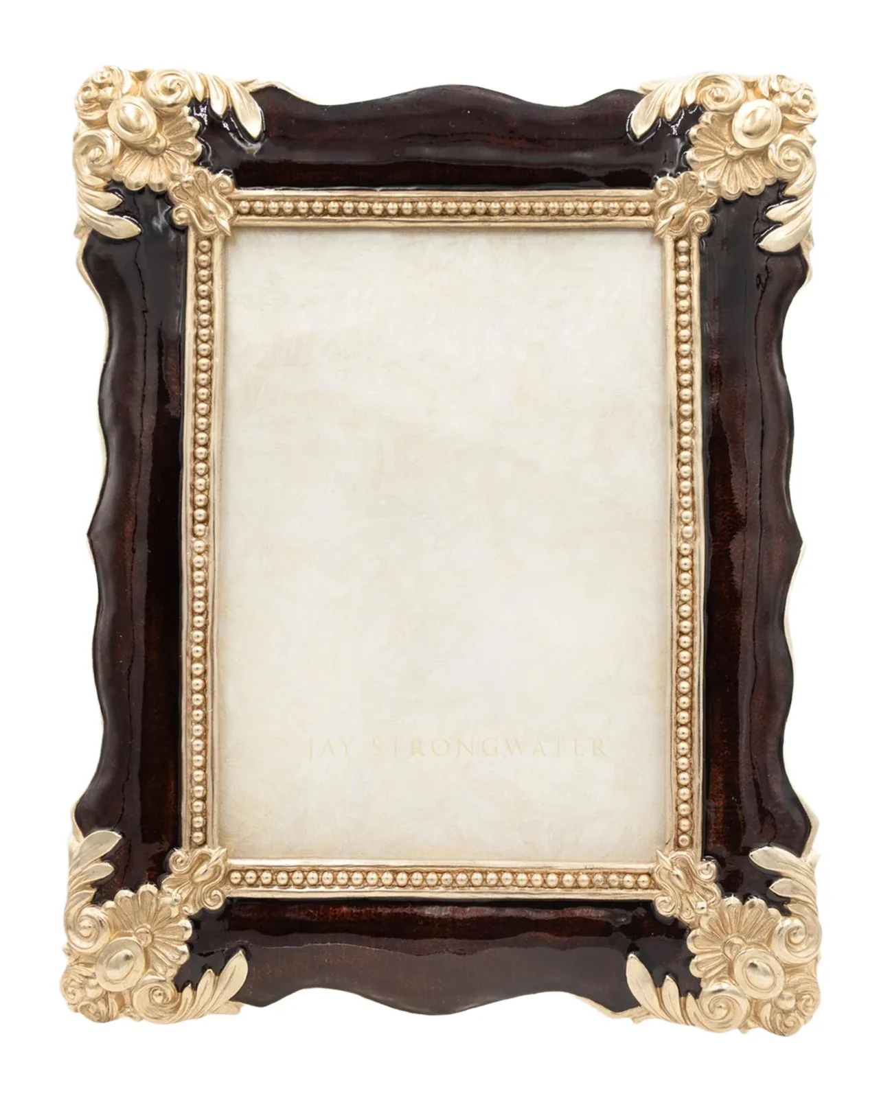 Jay Strongwater Heather Safari Brown Frame, 5" x 7"