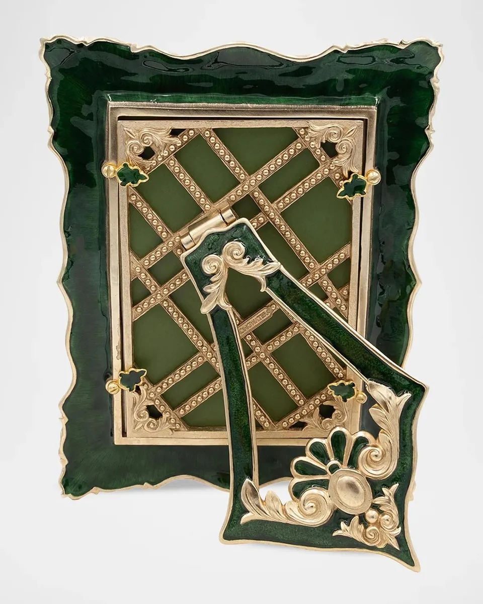 Jay Strongwater Heather Emerald Frame, 5" x 7" | Thumbnail 2 Jay Strongwater Heather Emerald Frame, 5" x 7" | Thumbnail 2