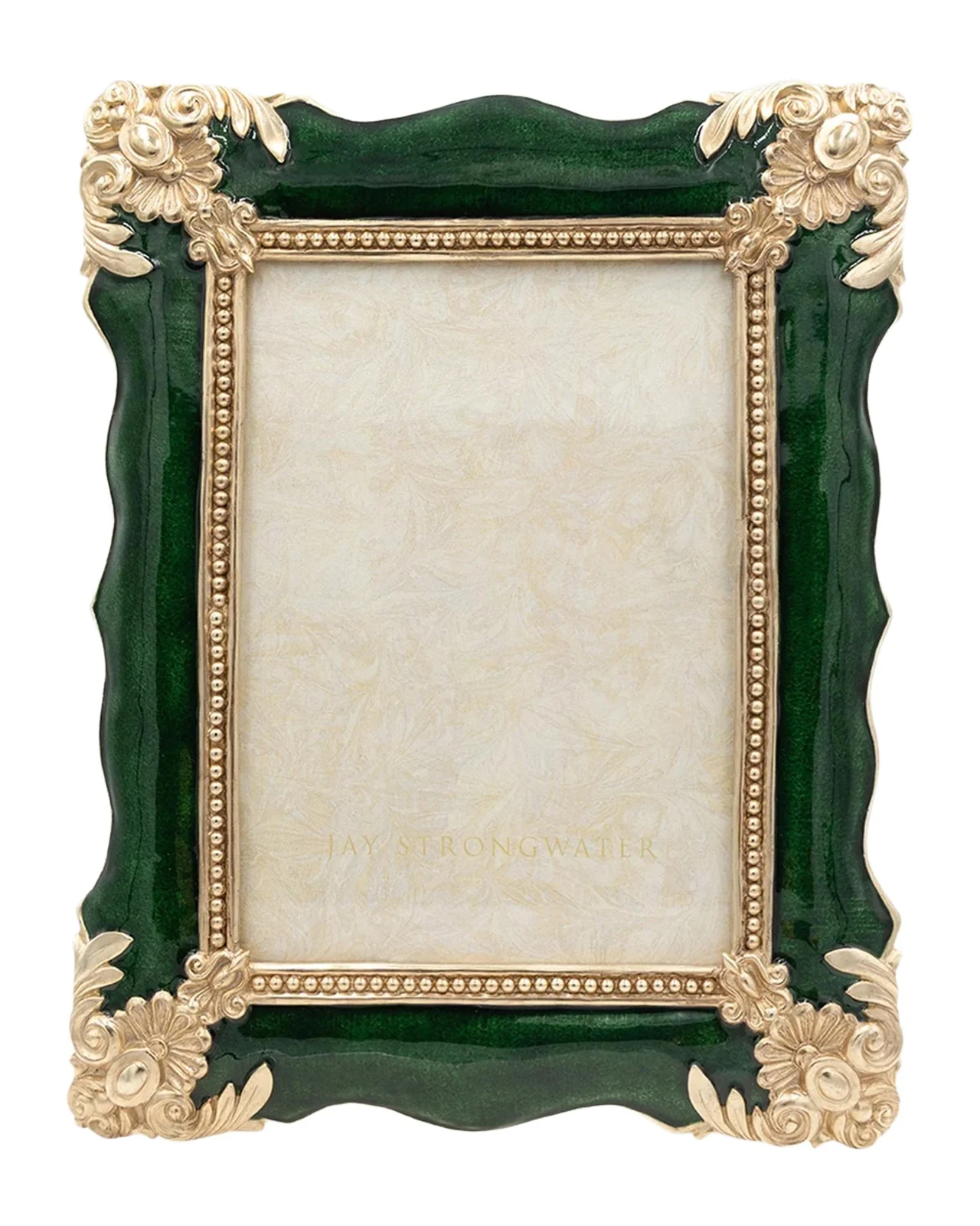Jay Strongwater Heather Emerald Frame, 5" x 7"
