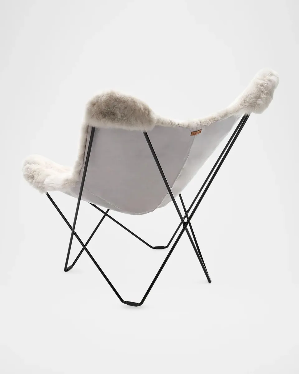 Weich Couture Alpaca Mariposa Alpaca Fur Steel Butterfly Chair | Thumbnail 3 Weich Couture Alpaca Mariposa Alpaca Fur Steel Butterfly Chair | Thumbnail 3