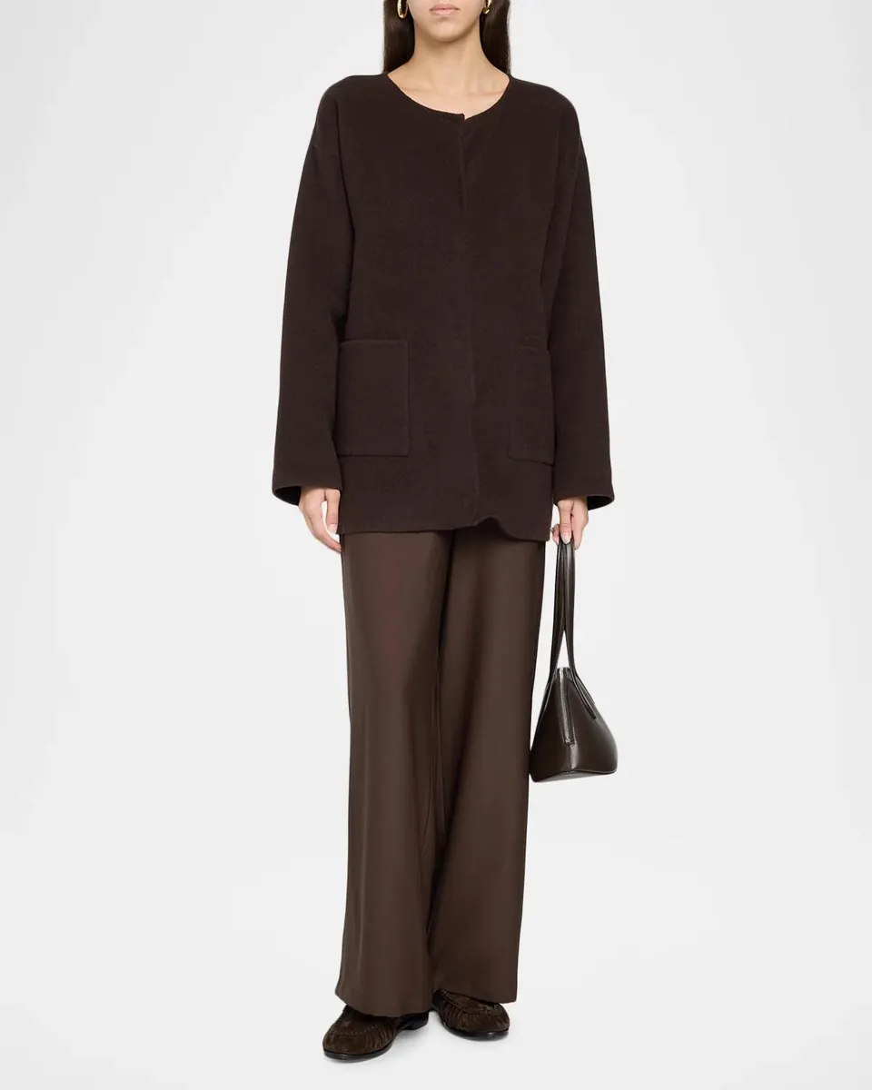Eileen Fisher Double-Faced Brushed Wool Coat | Thumbnail 2 Eileen Fisher Double-Faced Brushed Wool Coat | Thumbnail 2