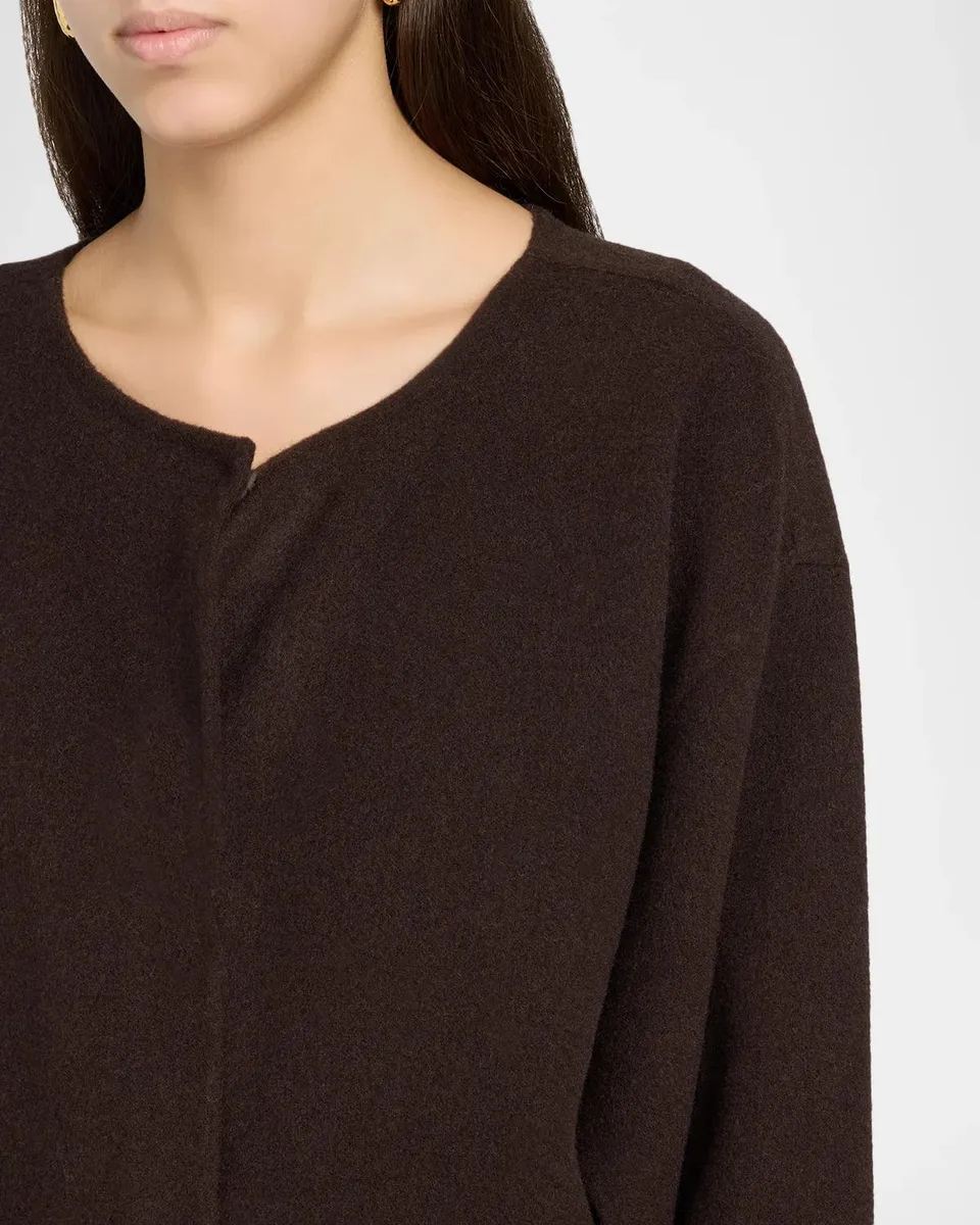 Eileen Fisher Double-Faced Brushed Wool Coat | Thumbnail 5 Eileen Fisher Double-Faced Brushed Wool Coat | Thumbnail 5