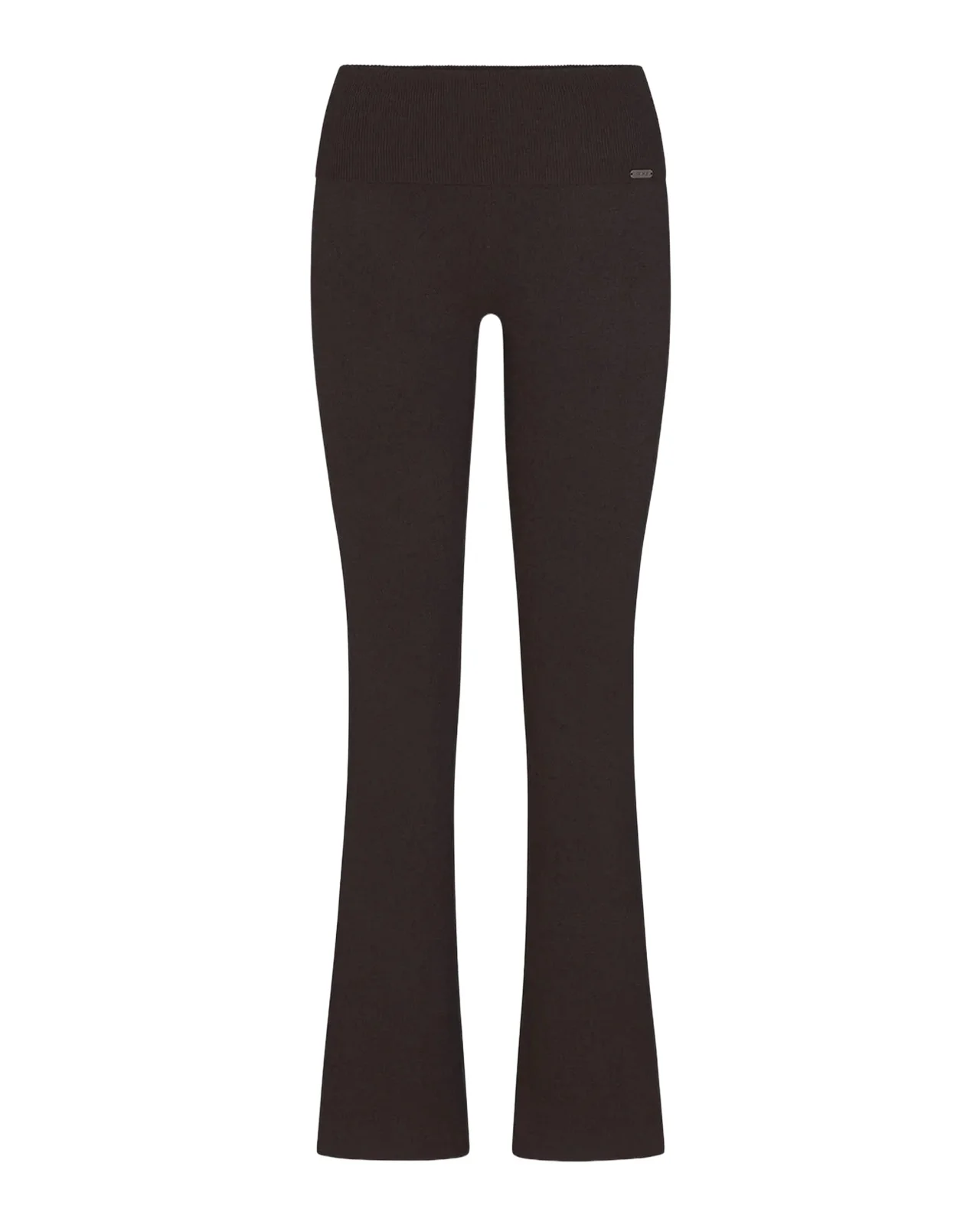 Cotton Jersey Foldover Flare-Leg Pants Cotton Jersey Foldover Flare-Leg Pants