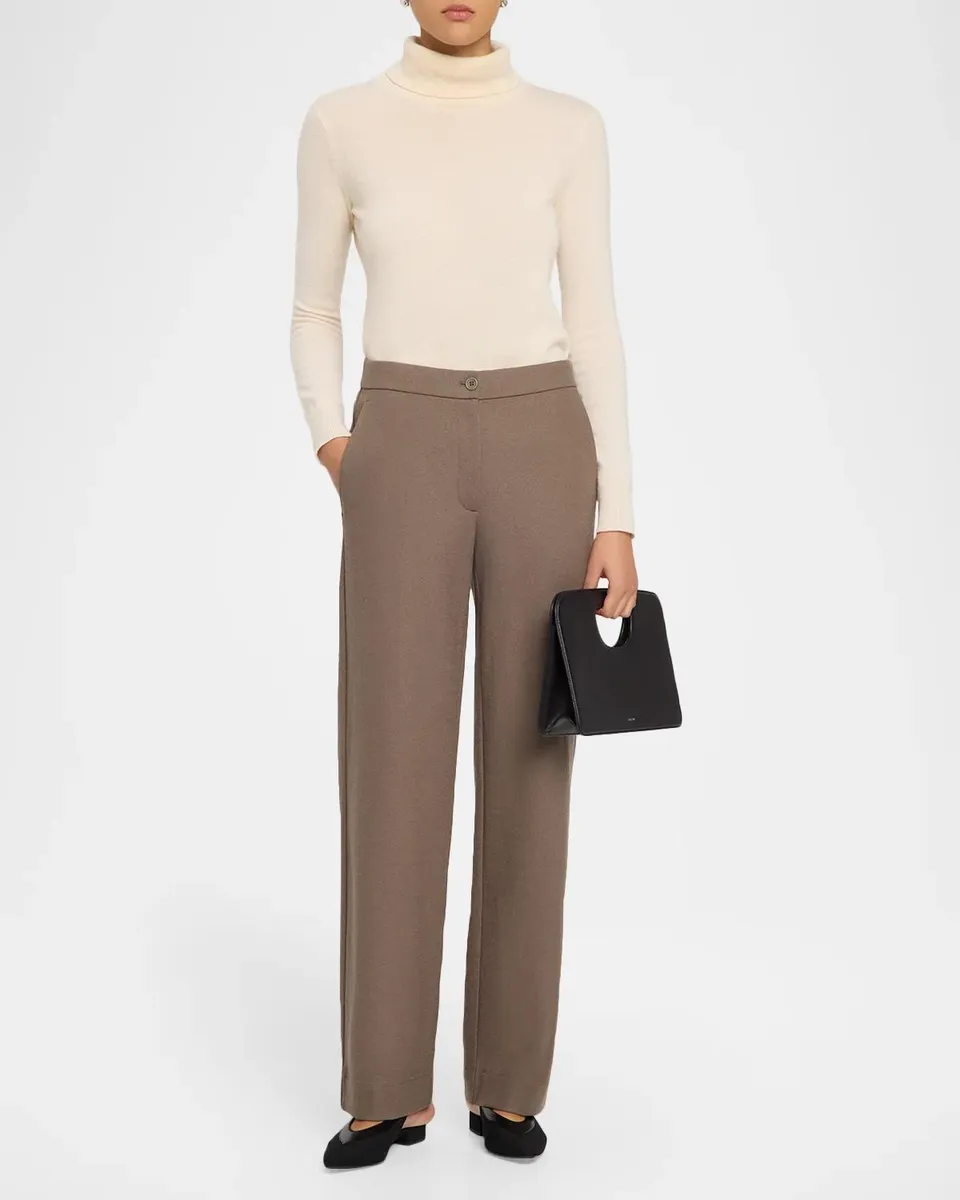 Eileen Fisher Straight-Leg Wool Jersey Trousers | Thumbnail 2 Eileen Fisher Straight-Leg Wool Jersey Trousers | Thumbnail 2