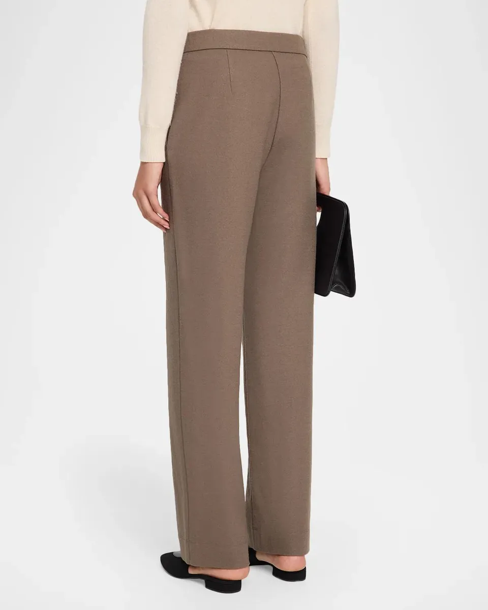 Eileen Fisher Straight-Leg Wool Jersey Trousers | Thumbnail 3 Eileen Fisher Straight-Leg Wool Jersey Trousers | Thumbnail 3