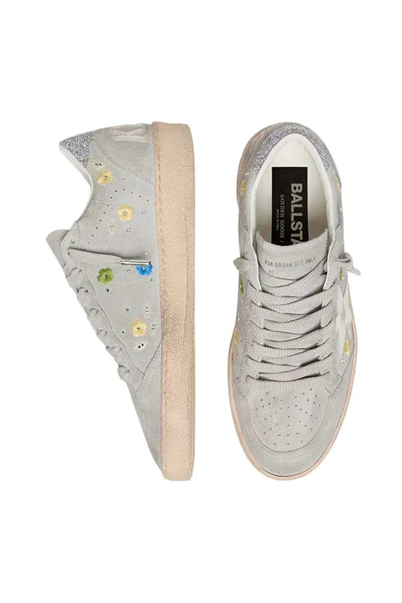 Golden Goose Ballstar Sneaker - Lead Grey Milk | Thumbnail 3
