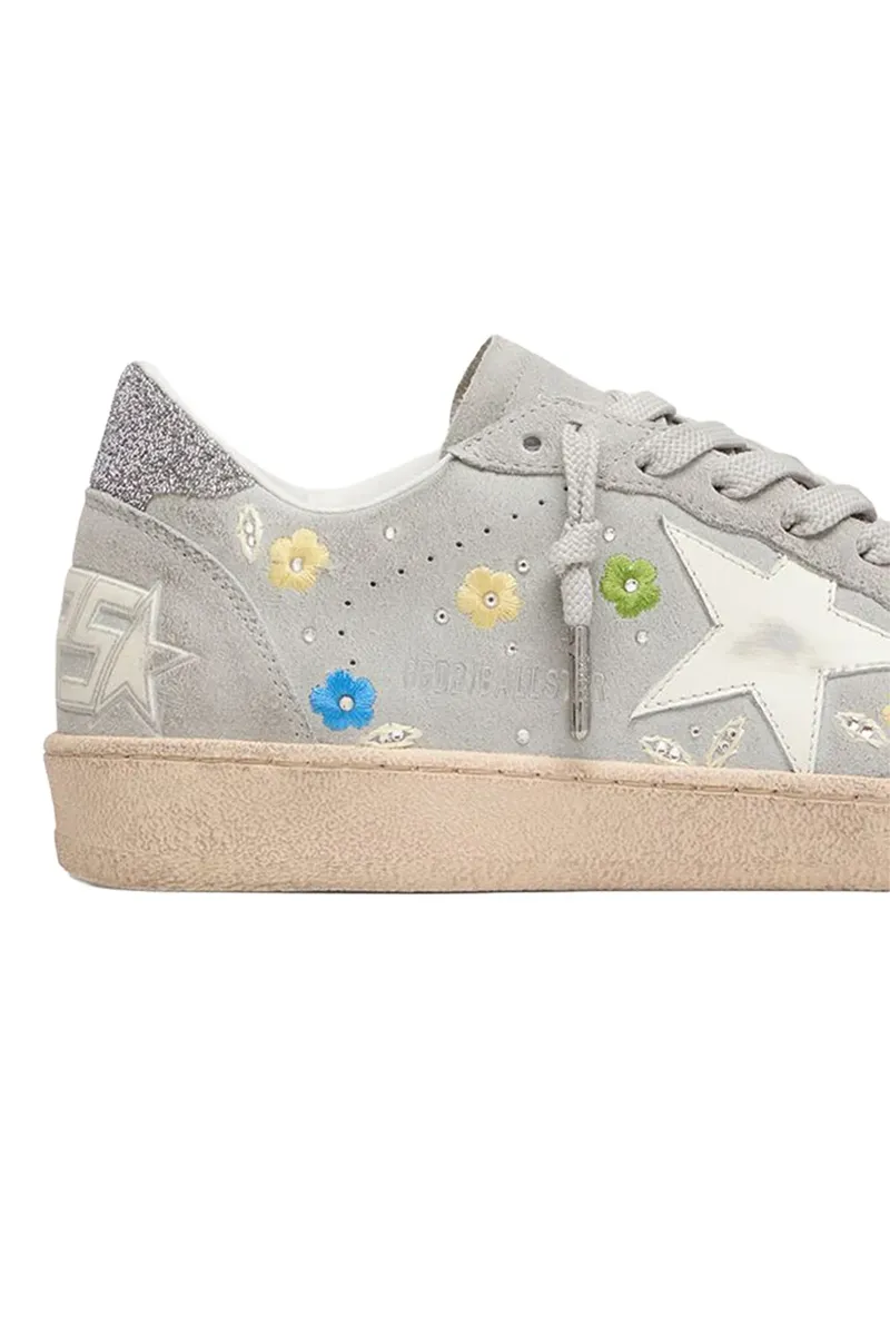 Golden Goose Ballstar Sneaker - Lead Grey Milk | Thumbnail 4