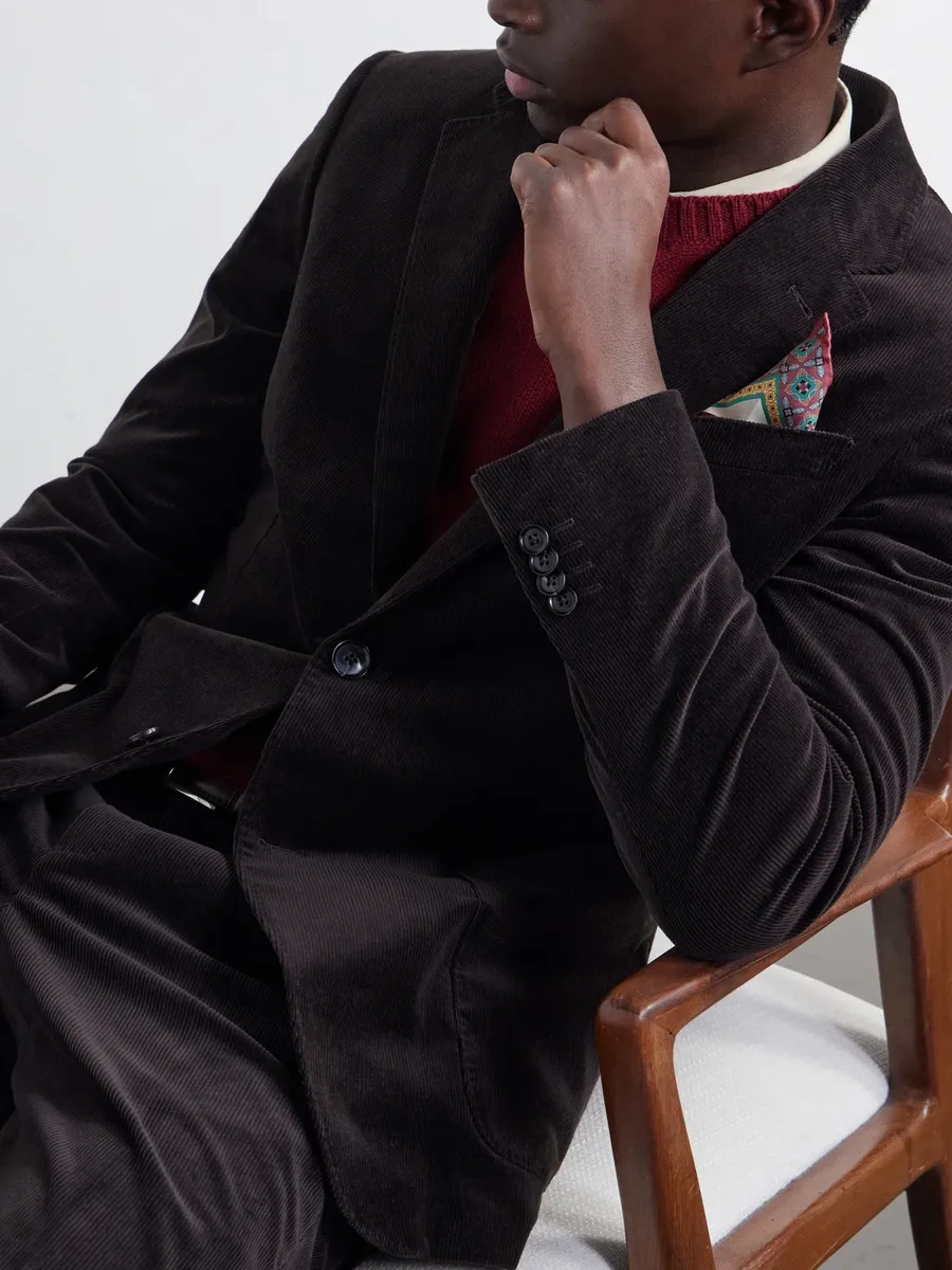 Zegna Cotton-Blend Corduroy Suit Jacket - Men | Thumbnail 5 Zegna Cotton-Blend Corduroy Suit Jacket - Men | Thumbnail 5