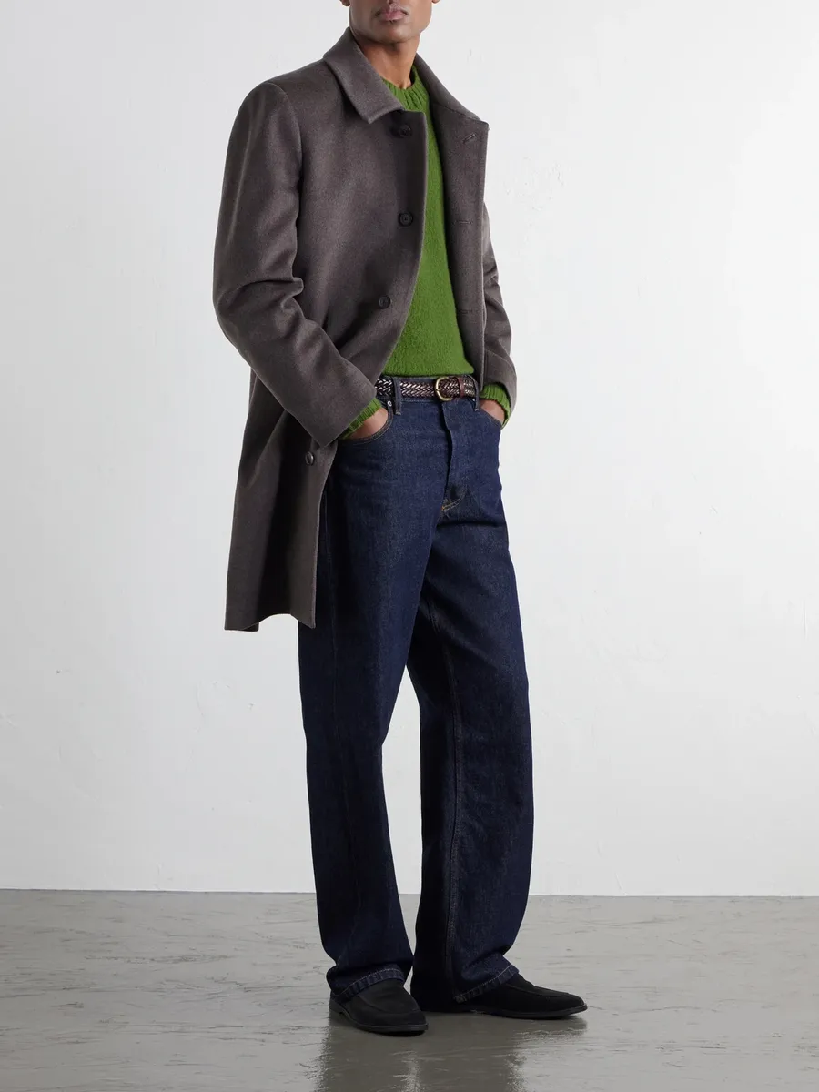 Paul Smith Brushed Wool and Cashmere-Blend Felt Coat - Men | Thumbnail 2 Paul Smith Brushed Wool and Cashmere-Blend Felt Coat - Men | Thumbnail 2