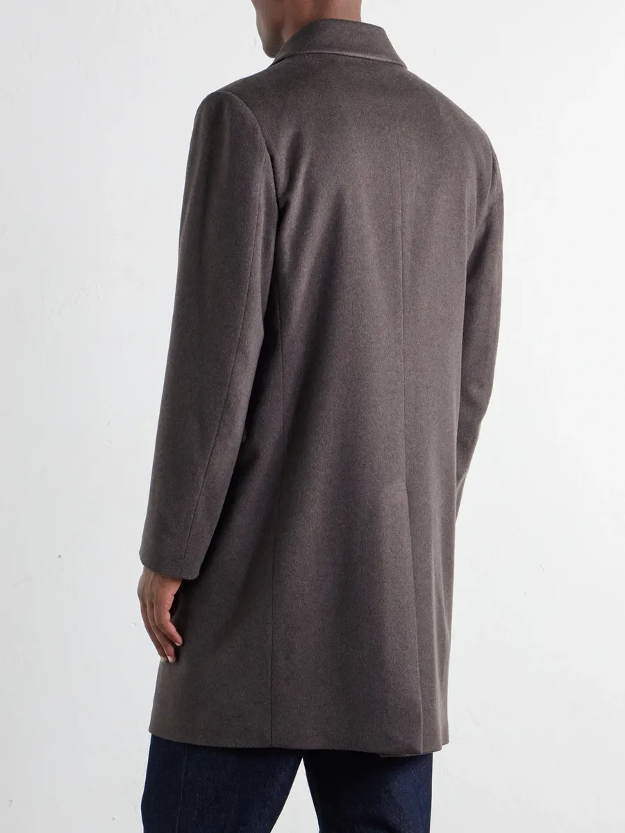 Paul Smith Brushed Wool and Cashmere-Blend Felt Coat - Men | Thumbnail 4 Paul Smith Brushed Wool and Cashmere-Blend Felt Coat - Men | Thumbnail 4